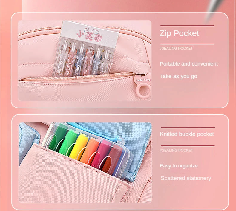 Hello Kitty Children's Schoolbag Primary School Student Girls' Spine Protection Burden Reduction Girls' Backpack school backpack