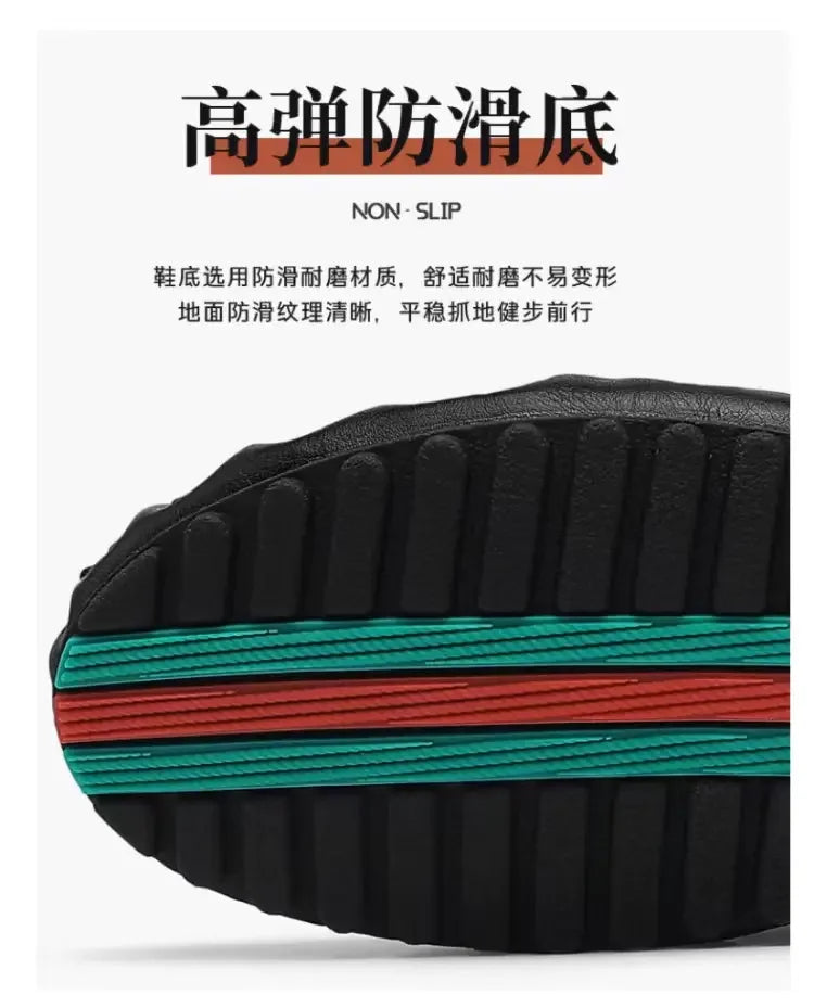 Shoes for Men Retro Elegant Gentleman Style Casual Party Comfortable Street Walking Summer Shoes Flat Bottomed Lightweight