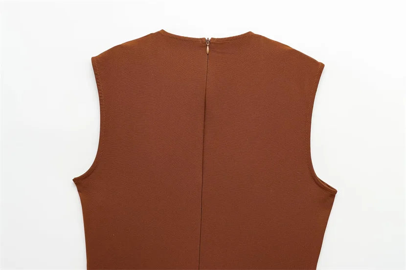 Women's Dress Black Long Dresses Spring Summer 2025 Button Up Sleeveless Sundress Vestidos Elegant Casual Women's Dresses