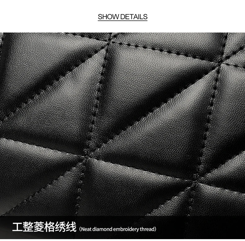 Classic Quilted Detail Square Bag, Solid Color Flap Shoulder Bag, All-Match Chain Bag
