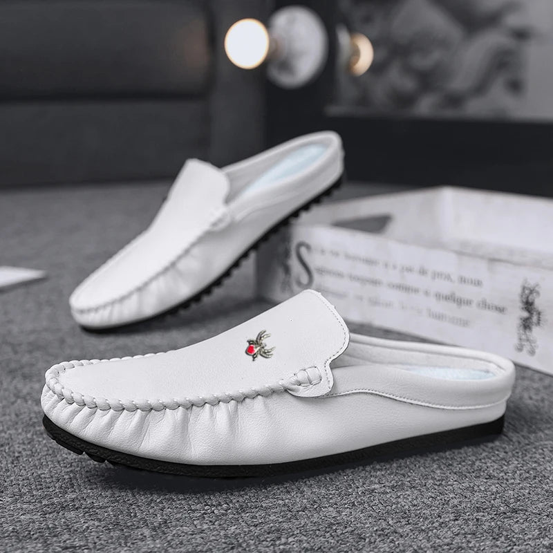 Shoes for Men Retro Elegant Gentleman Style Casual Party Comfortable Street Walking Summer Shoes Flat Bottomed Lightweight