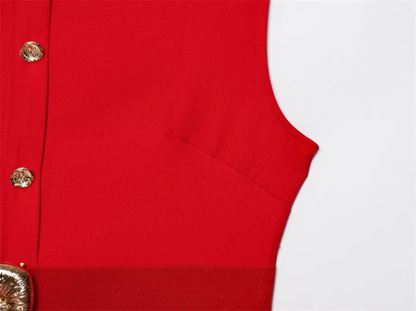 Women's Dress Black Long Dresses Spring Summer 2025 Button Up Sleeveless Sundress Vestidos Elegant Casual Women's Dresses