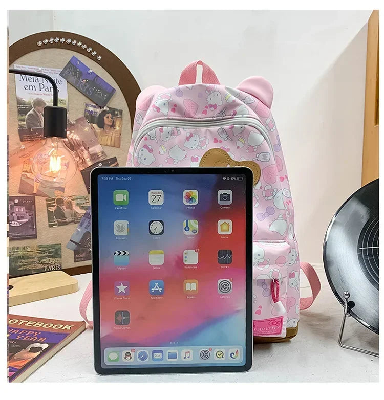 Sanrio Ins Style New Hellokitty Student Schoolbag Cute Hello Kitty Backpack Large Capacity Backpack
