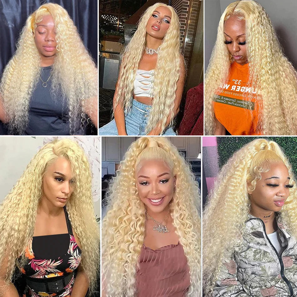 613 Hd Lace Frontal Wig 13X6 Blonde Lace Front Wig Human Hair 13X4 Curly Lace Front Human Hair Wig Hd Lace Wig 13X6 Human Hair
