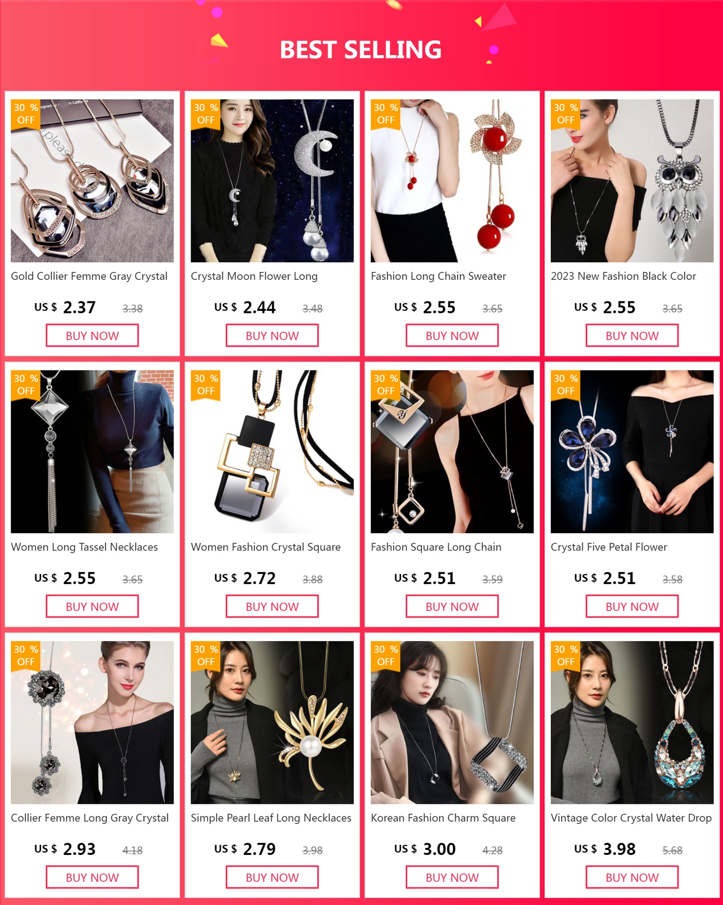 New Arrival Long Necklaces for Women 2024 Fashion Vintage Round Choker Collier Femme Statement Necklaces & Pendants Accessories