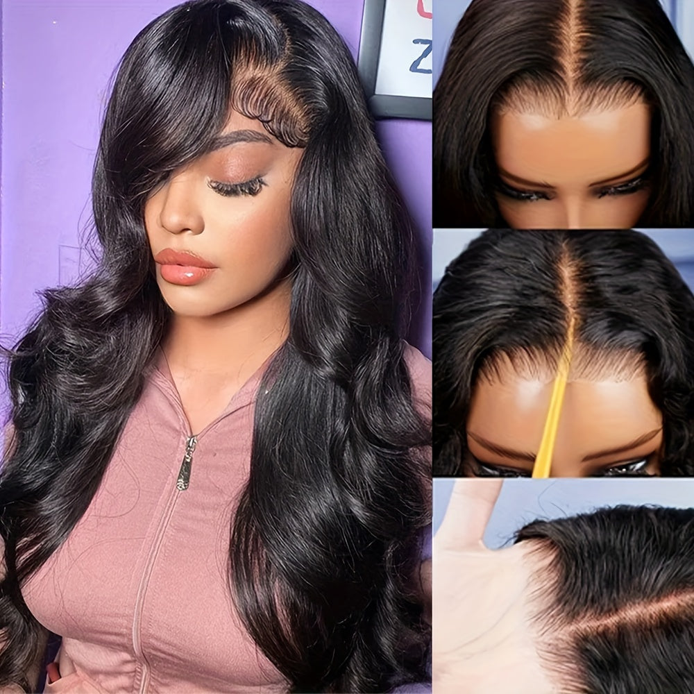 200% 13*4 Glueless wig HD Lace Body Wave Human Hair Wigs For Women 8-34 Inch Glueless Human Hair Wigs Natural Color