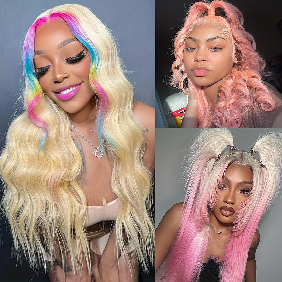 613 Lace Front Wigs Human Hair 180% Density 13x6 HD Transparent Lace Front Body Wave Wigs Human Hair Pre Plucked with Baby Hair Wigs 613 Blonde Lace Frontal Human Hair Wigs(16-36 inch, 613)