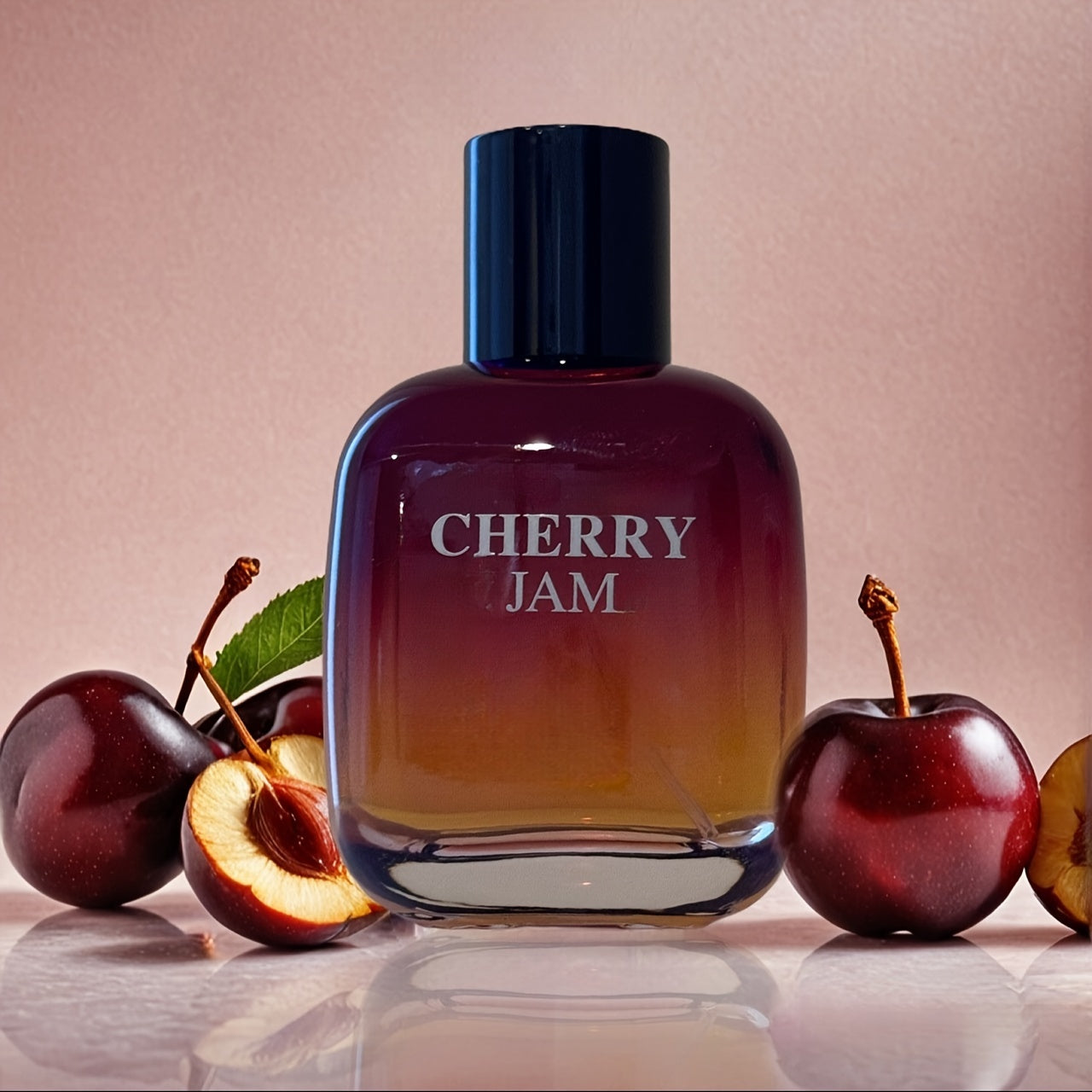 Women's Eau de Parfum 3.4oz - Cherry Jam Scent with Fresh Cherry, Plum & Vanilla Notes, 10-20% Perfume Concentration, BPA-Free, -Lasting Fragrance for Casual Attire, Feminine Scent | Elegant Bottle Design | Fresh Fruity Scent