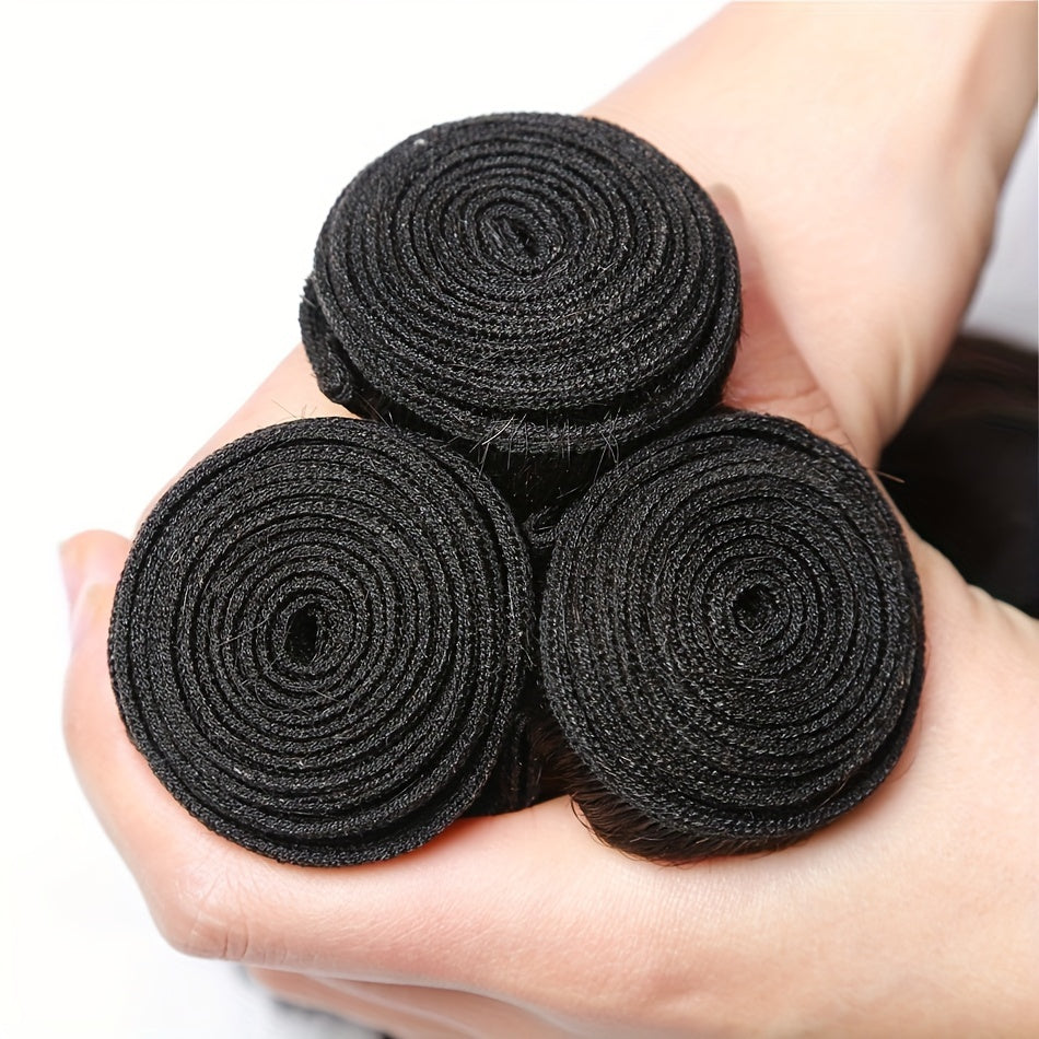 3PCS Body Wave Human Hair Bundles 10A Vietnamese Virgin Human Hair Body Wave Bundles Natural Color 100% Unprocessed Human Hair Weave Extensions