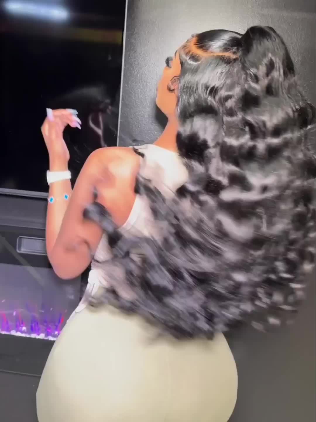 Loose Wave Bundles Human Hair 3 Bundles Deal 100% Unprocessed Brazilian Virgin Hair Loose Wave Bundles Real Human Hair Extensions For Women No Mixed Natural Color No Shedding No Tangle