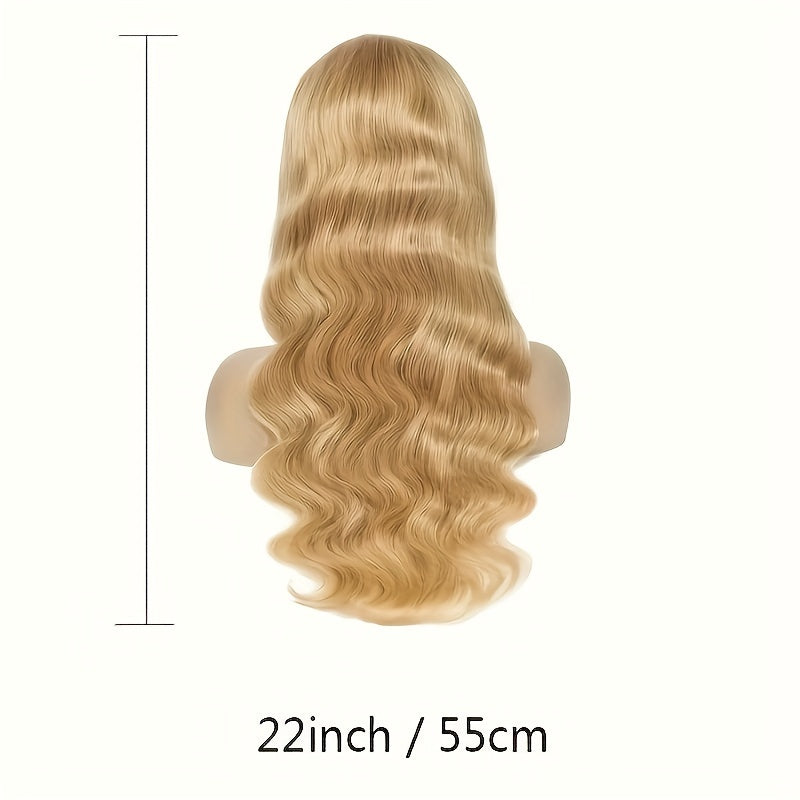 Honey Blonde Human Hair Wig 27# Honey Blonde Wig Highlight Ombre Blonde 13x6 HD Lace Front Wigs Human Hair 13*6 Honey Blonde Lace Front Wig Colored Body Wave Pre Plucked Baby Hair Glueless For Women Daily & Party