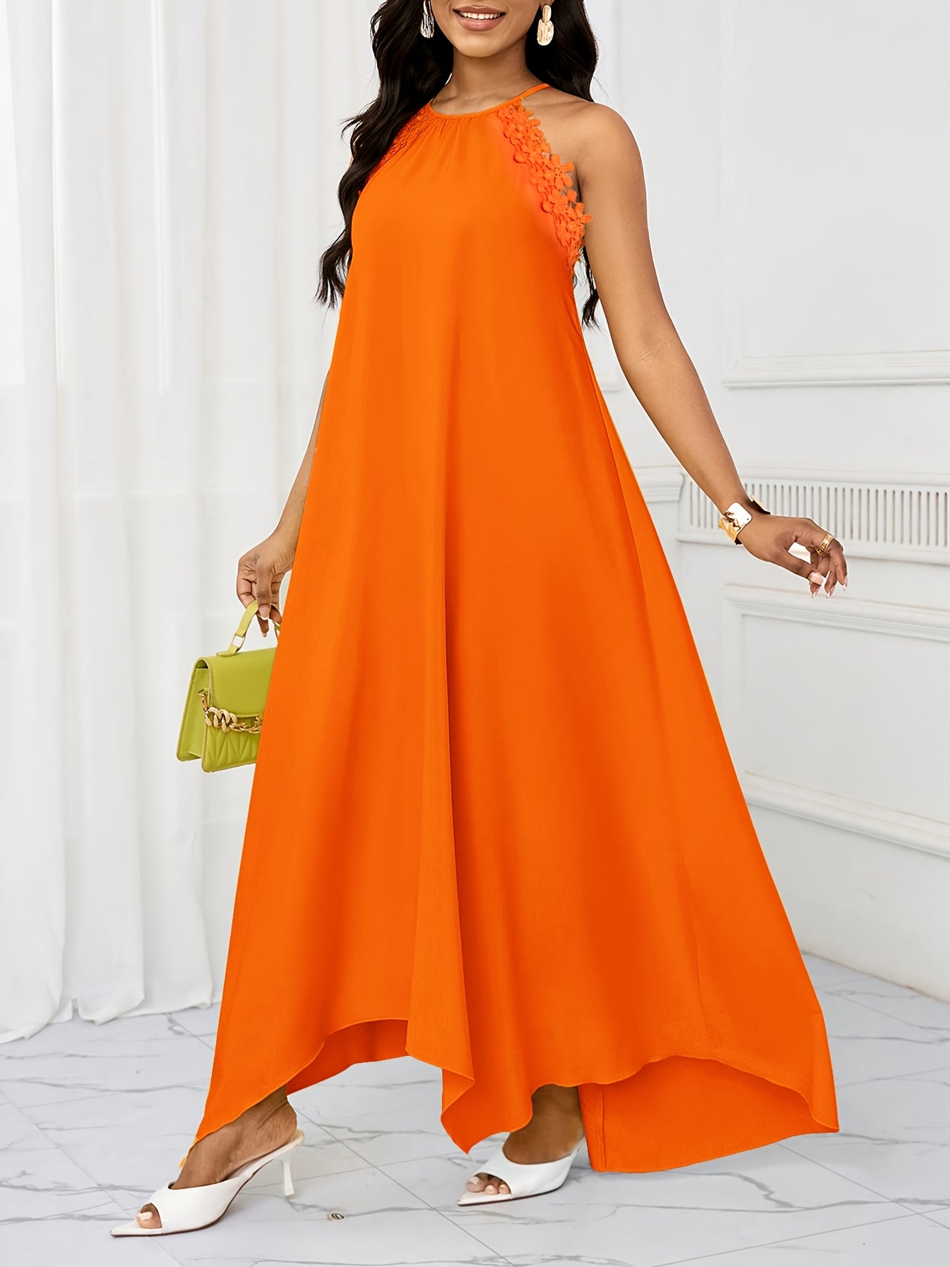 Dresses for Women Women'S Fashionable And Elegant Temperament Versatile Off-Shoulder Lacy Women'S Dress Women Plus Size