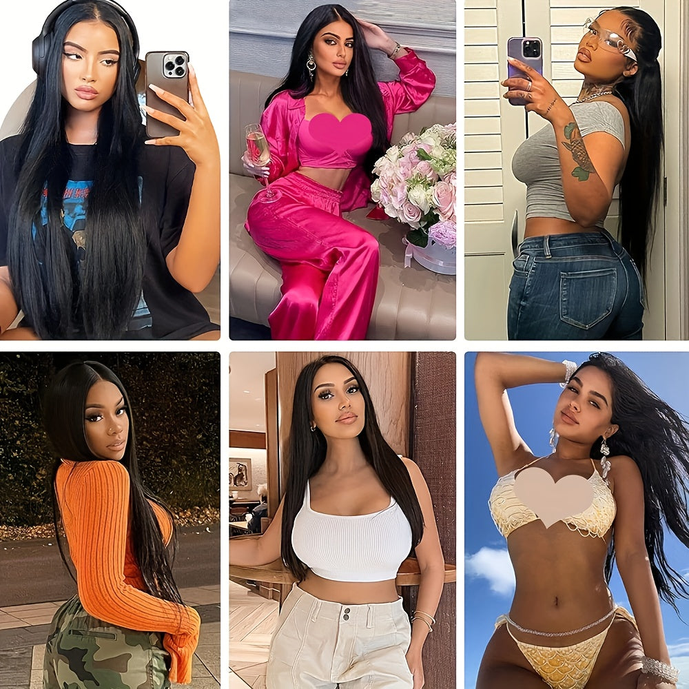 250% Density Glueless Wigs Human Hair Pre Plucked Pre Cut 13x4 HD Transparent Lace Front Wigs Human Hair For Women Straight Bye Bye Knot Wigs