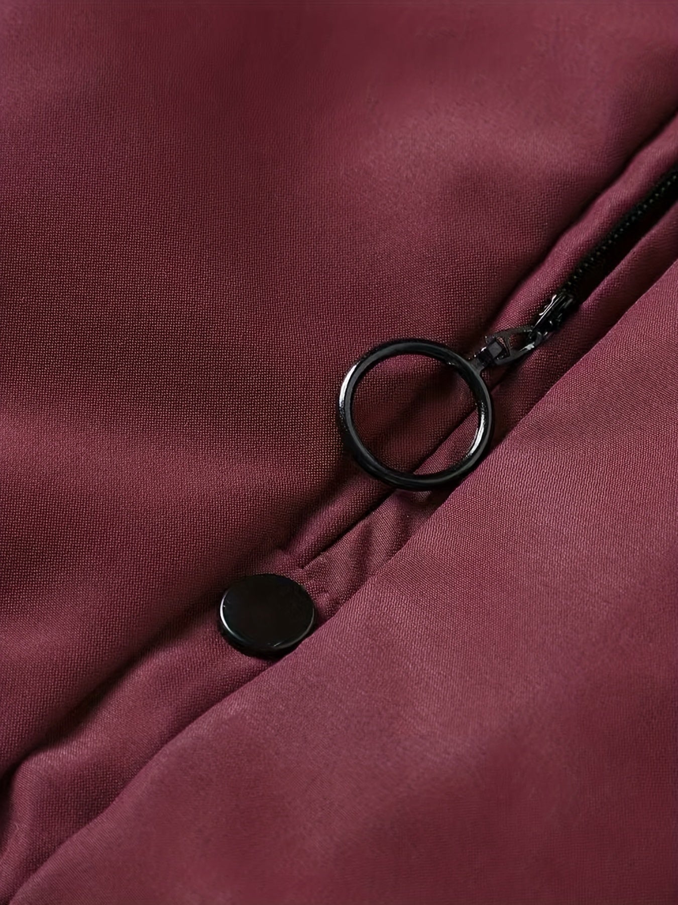 Windproof Slim Fit Long-sleeved Jacket - Casual Stand Collar Zippered Top - Suitable For Spring And Autumn