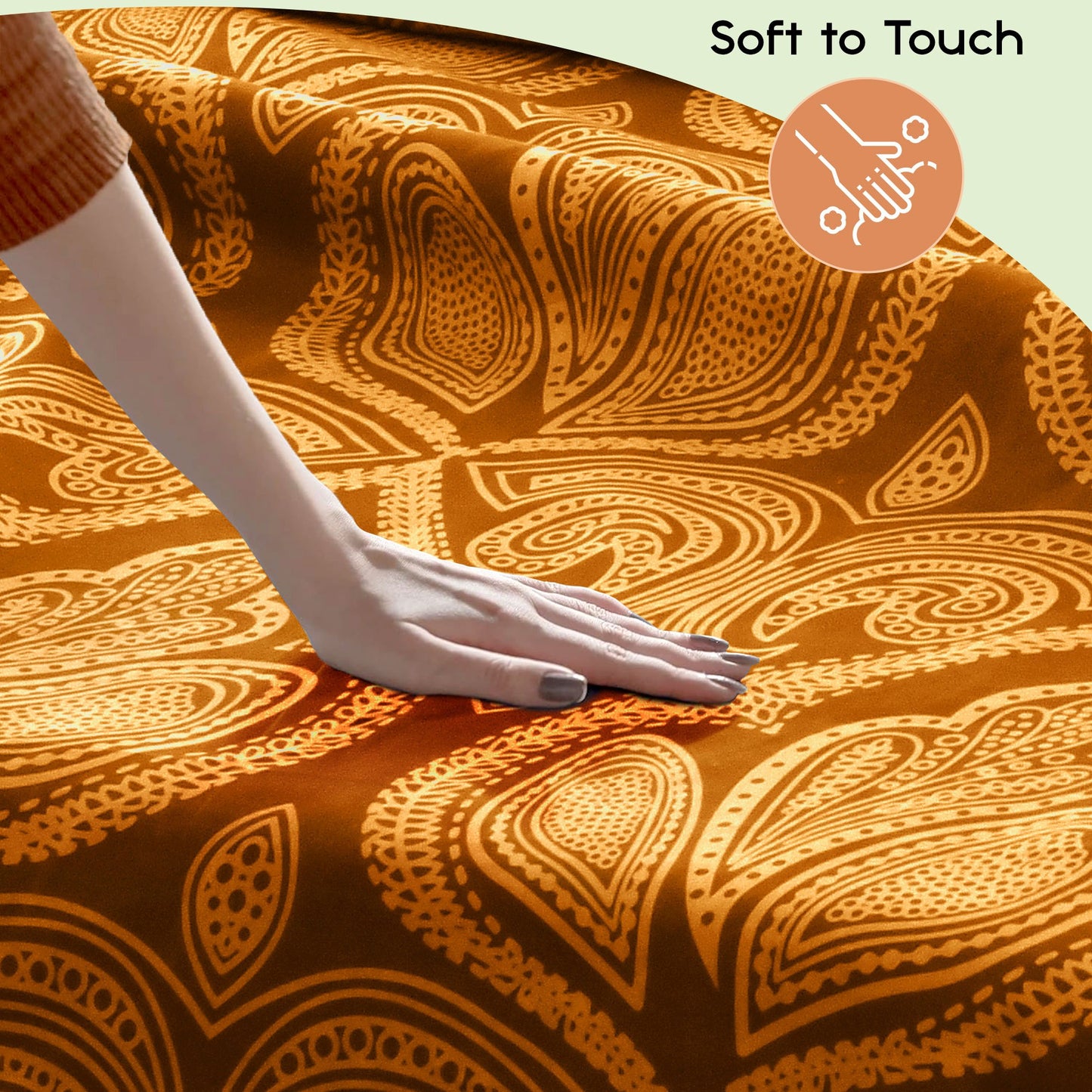 Lux Decor 6 Pieces Paisley Bed Sheet, Breathable Hotel Style Sheets, Microfiber Sheets Deep Pockets, Easy-Fit, Soft & Wrinkle Free Oeko-Tex Cooling Bed Sheets