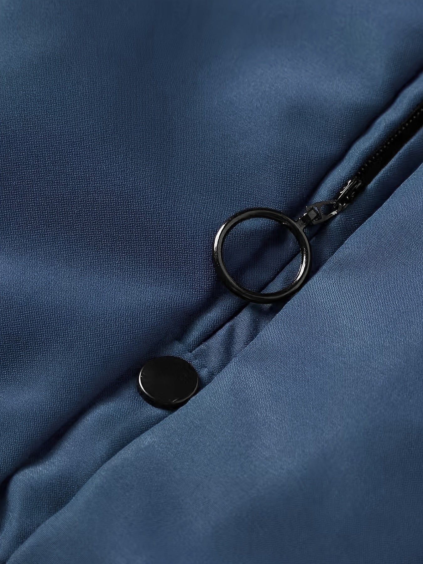 Windproof Slim Fit Long-sleeved Jacket - Casual Stand Collar Zippered Top - Suitable For Spring And Autumn