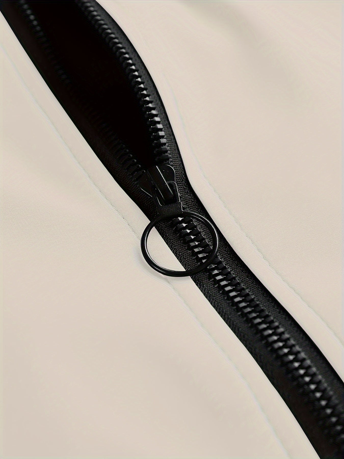 Windproof Slim Fit Long-sleeved Jacket - Casual Stand Collar Zippered Top - Suitable For Spring And Autumn