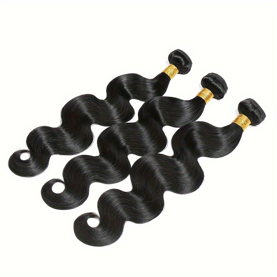 3PCS Body Wave Human Hair Bundles 10A Vietnamese Virgin Human Hair Body Wave Bundles Natural Color 100% Unprocessed Human Hair Weave Extensions