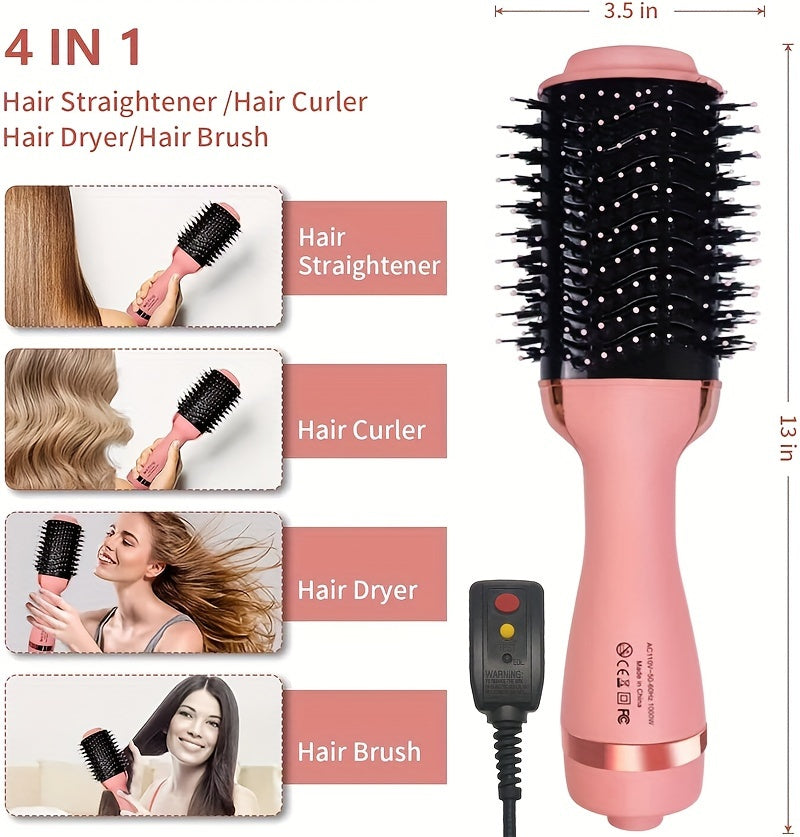 Multifunctional Hot Air Comb Three-in-One Hair Comb Curler Dry and Wet Use Without Damaging Hair Quality