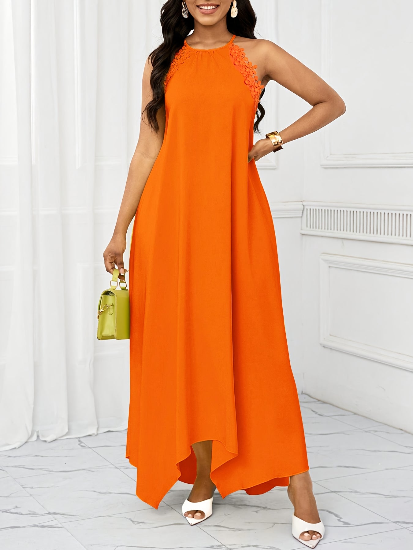 Dresses for Women Women'S Fashionable And Elegant Temperament Versatile Off-Shoulder Lacy Women'S Dress Women Plus Size