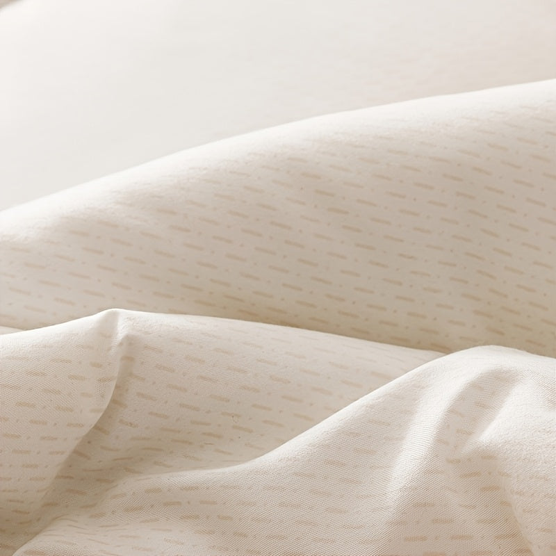 7pcs Fashion Freshness Nature Rural Flowers Quilt Set (1 Quilt +1 Bed Cap +1 Bed Sheet +4 Pillowcase Without Pillow Core), Contains Padding 180gsm Quilting Soft Ventilate Bedroom Dormitory