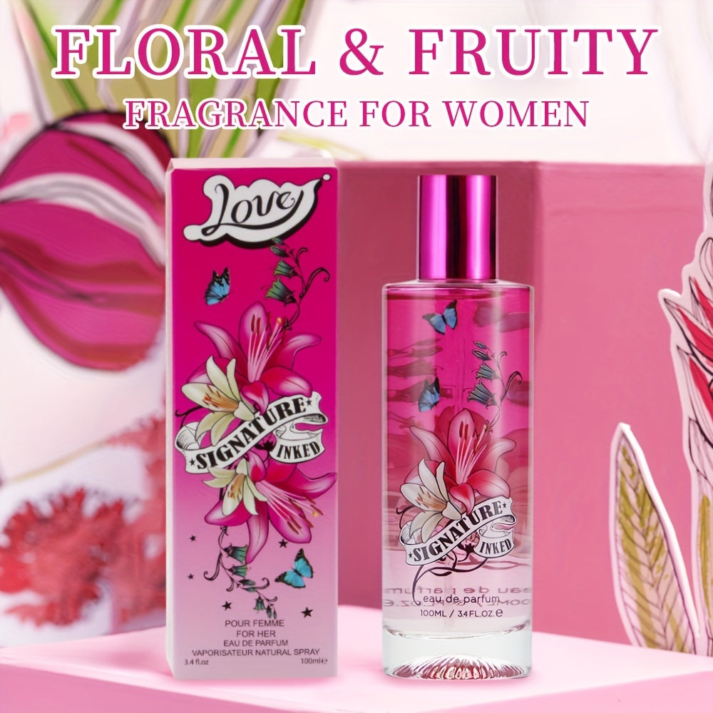 3.4Fl Oz Women's Eau De Parfum - Floral Fruity - With Mango, Grapefruit, Wild Strawberry And Apple- Medium Intensity Perfume