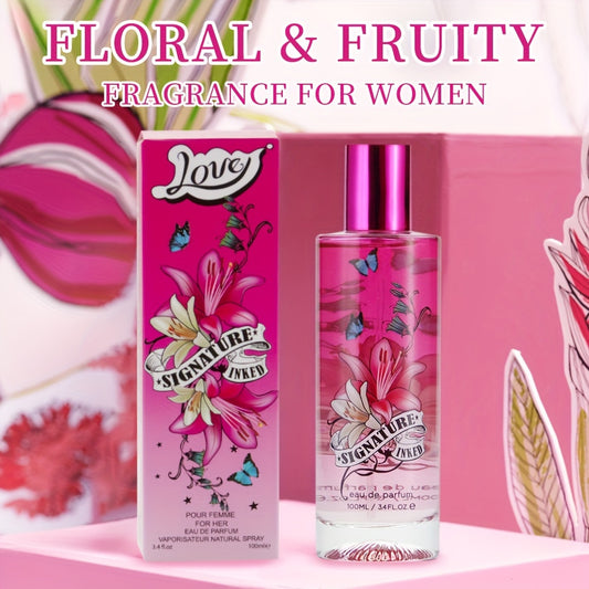 3.4Fl Oz Women's Eau De Parfum - Floral Fruity - With Mango, Grapefruit, Wild Strawberry And Apple- Medium Intensity Perfume