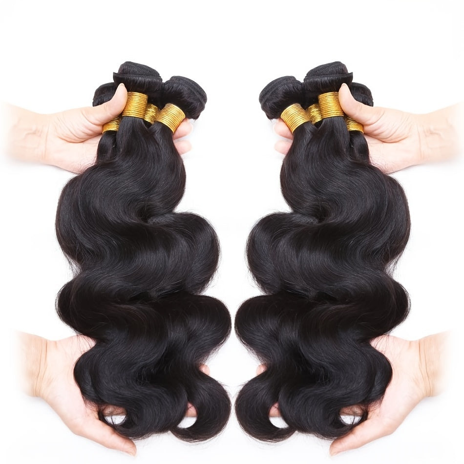 3PCS Body Wave Human Hair Bundles 10A Vietnamese Virgin Human Hair Body Wave Bundles Natural Color 100% Unprocessed Human Hair Weave Extensions
