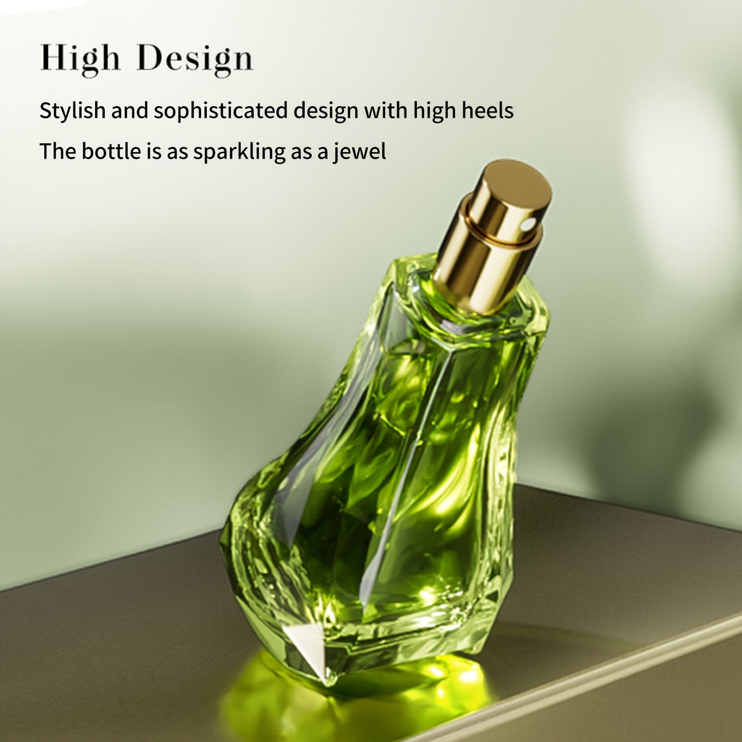 High Heel Styling Perfume Eau De Parfum Spray Rose Jamine Natural Fragrance Parfum Lasting And Charming Personal Perfume for Women And Girls 30ML Valentine'S Day Gift