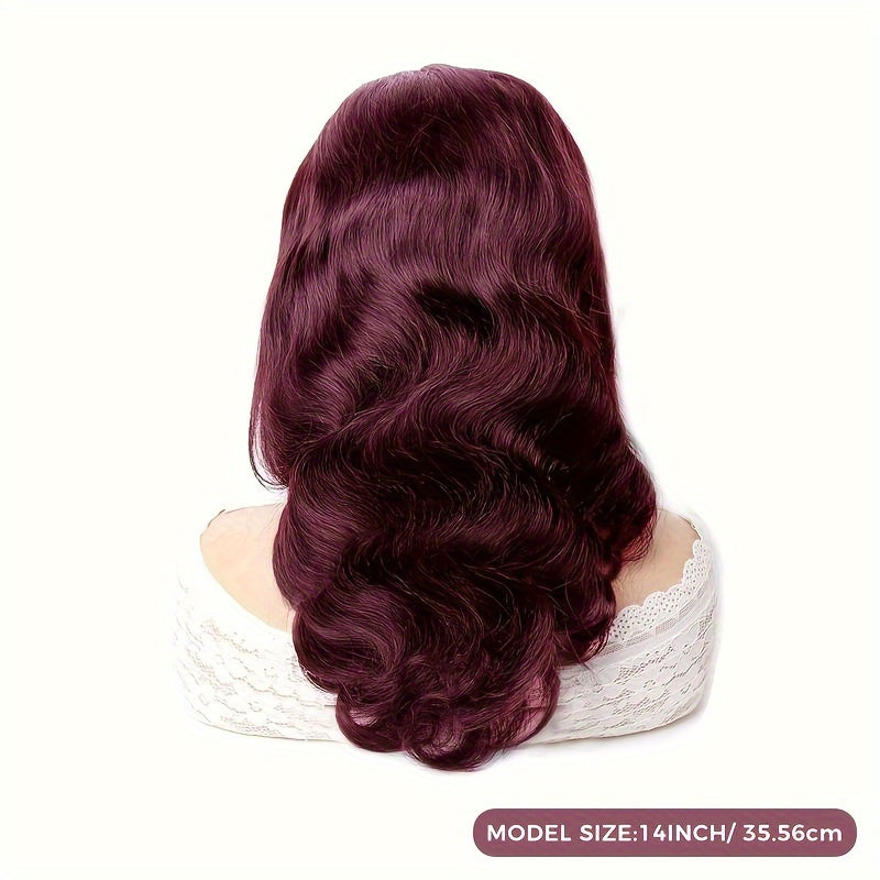 13X4 Lace Front Wig 99J Bob Body Wave 13X4 Lace Closure Wig Brazilian Remy Hair Human Hair For Women