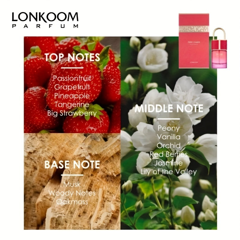 1.69oz/50ml Eau De Parfum Perfume for Women - Long-Lasting, Refreshing Oriental Floral/Floral Fruity Scent with Key Notes, Ideal for Dating, Travel, and Daily Life