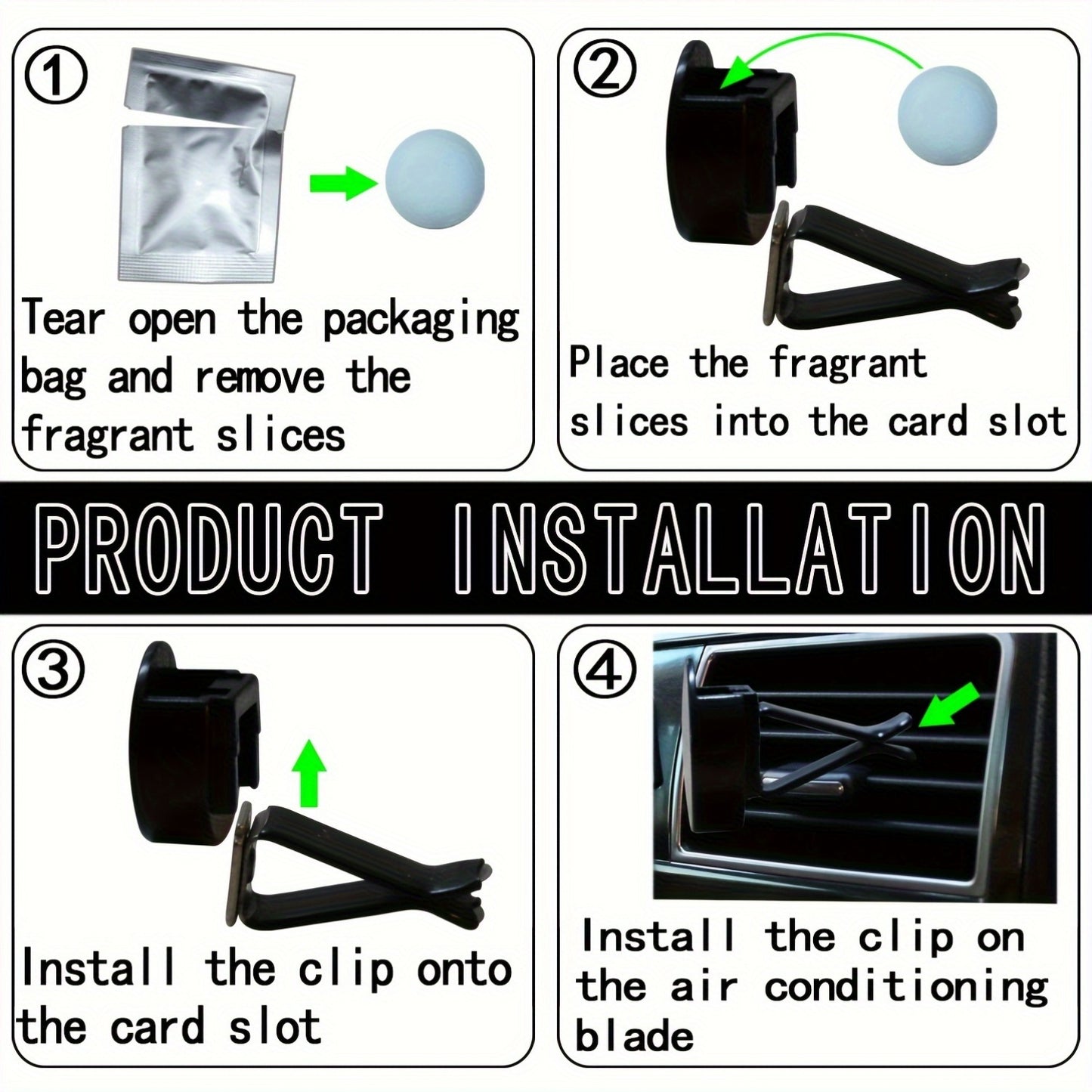 Luxurious Rhinestone Car Perfume Bottle - Women's Car Air Freshener - Parfum N5 - 45mm/1.77in x 29mm/1.14in - Includes Aroma Source: Scented Stick