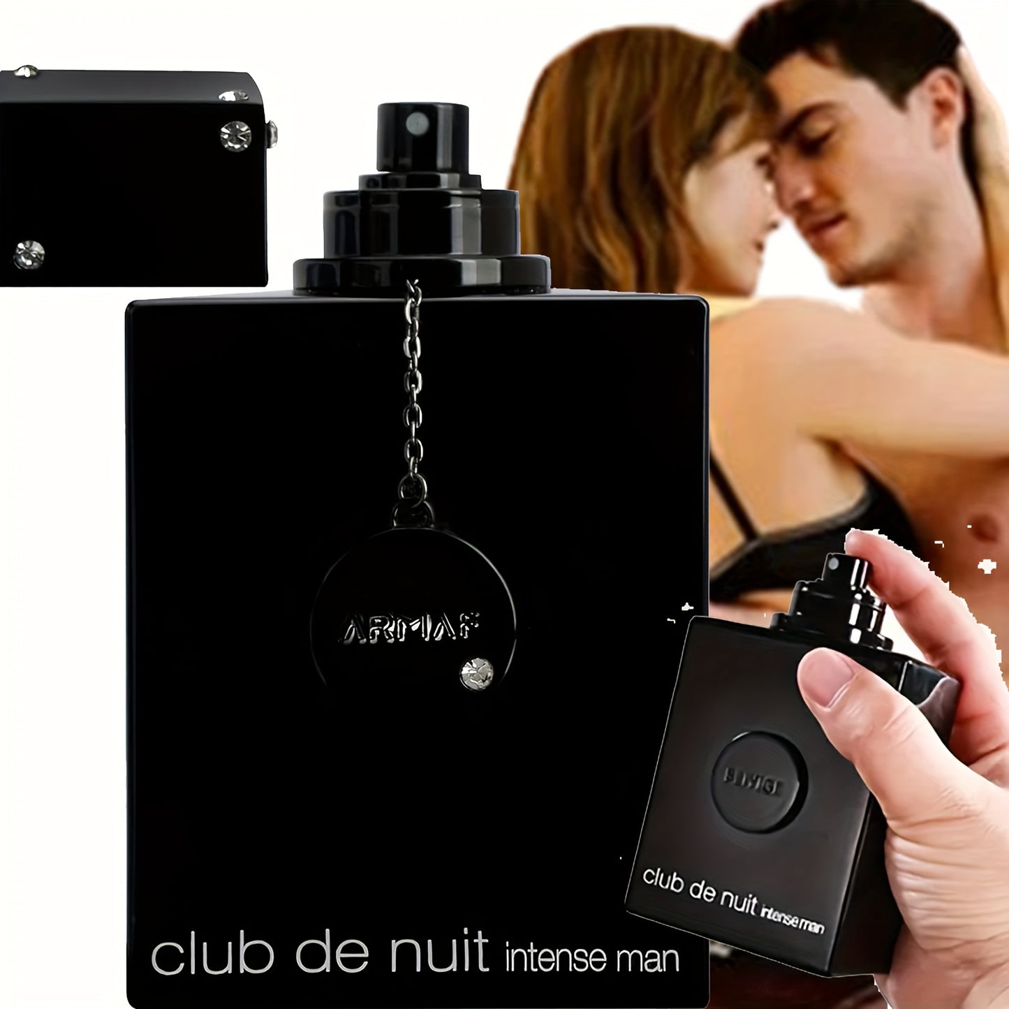 Club De Nuit Intense By Armaf Eau De Parfum Spray/ Showing The Male Calm Atmosphere, Long Lasting Perfume For Women, Refreshing Sandalwood Scent - Eau Cologne Gift For Husband, 3.6 Fl.Oz