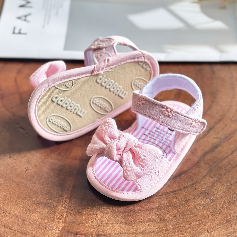 Adorable Baby Girl's Sandals - Non-Slip, Breathable, Comfortable Shoes for Toddler's First Steps, Walking, and Outdoor Play - Soft, Lightweight, Easy to Wear and Remove