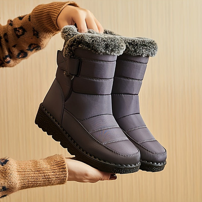 Winter Boots for Women New Long Plush Snow Boots Woman Platform Ankle Boots Warm Shoes
