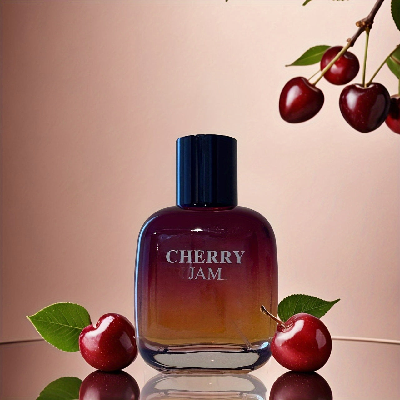 Women's Eau de Parfum 3.4oz - Cherry Jam Scent with Fresh Cherry, Plum & Vanilla Notes, 10-20% Perfume Concentration, BPA-Free, -Lasting Fragrance for Casual Attire, Feminine Scent | Elegant Bottle Design | Fresh Fruity Scent