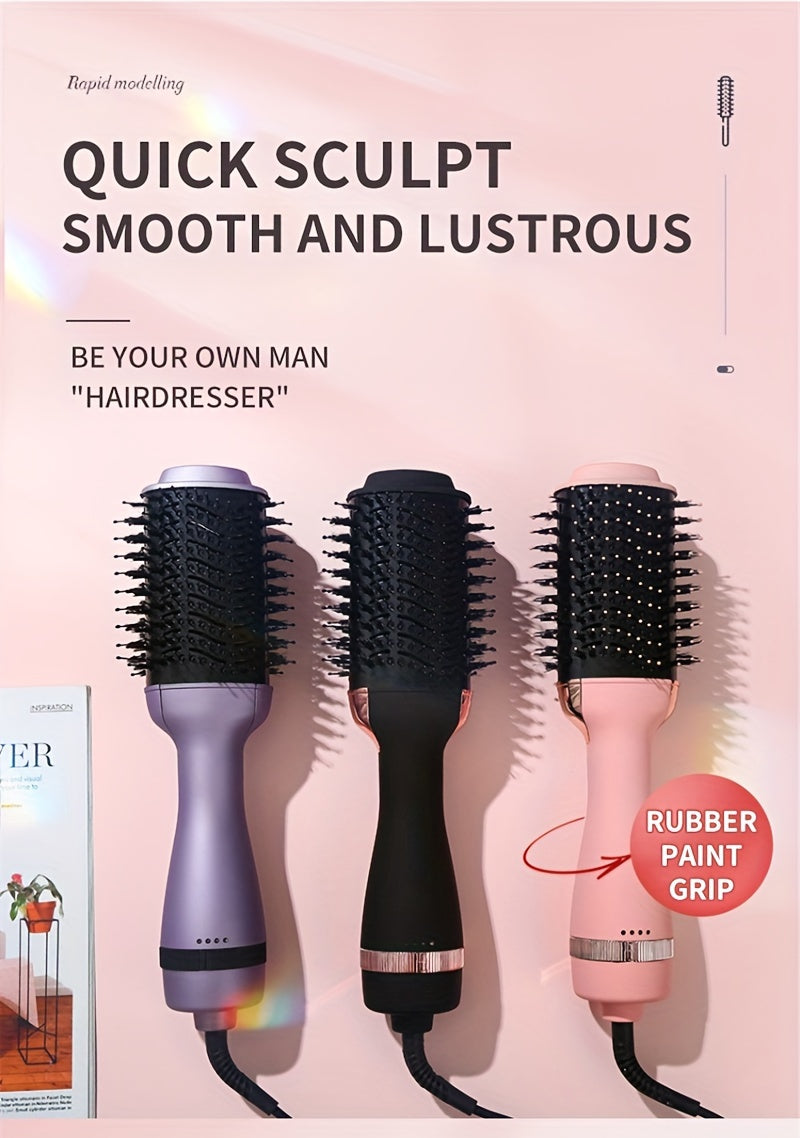 Multifunctional Hot Air Comb Three-in-One Hair Comb Curler Dry and Wet Use Without Damaging Hair Quality