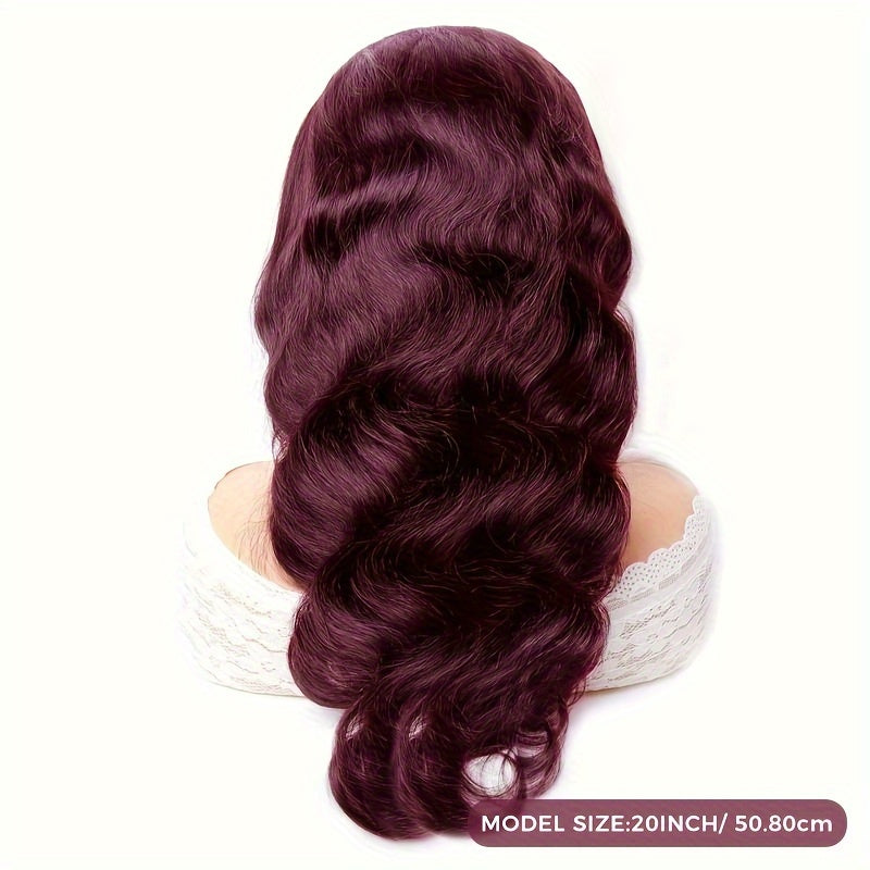 13X4 Lace Front Wig 99J Bob Body Wave 13X4 Lace Closure Wig Brazilian Remy Hair Human Hair For Women