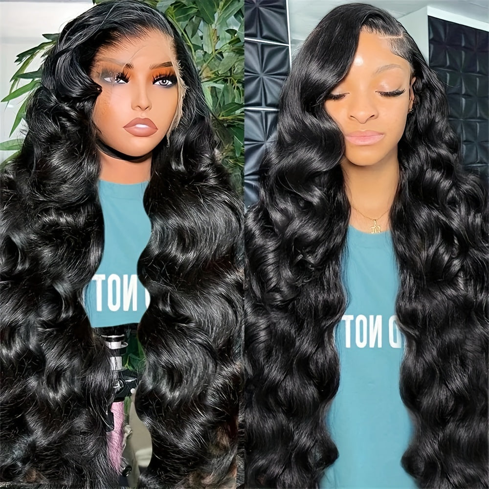 360 Lace Front Wigs Pre Plucked 150% Density Human Hair 360 HD Lace Frontal Wigs Body Wave Wig For Women With Baby Hair Natural Color (16-34 Inch, Natural Color)