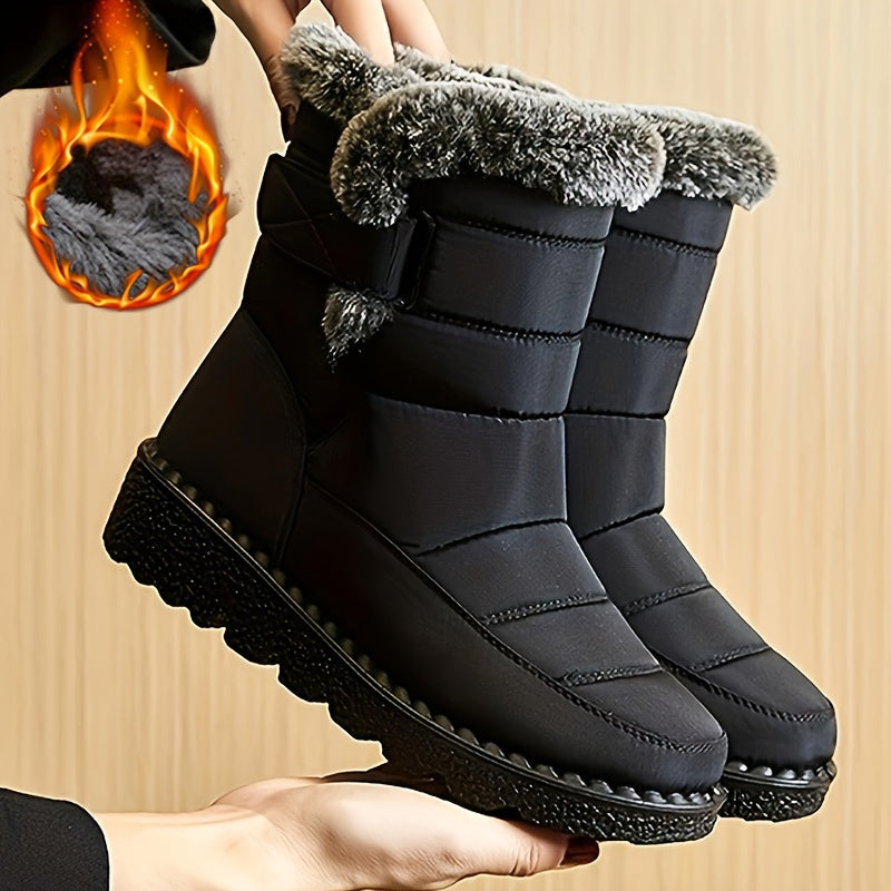 Winter Boots for Women New Long Plush Snow Boots Woman Platform Ankle Boots Warm Shoes