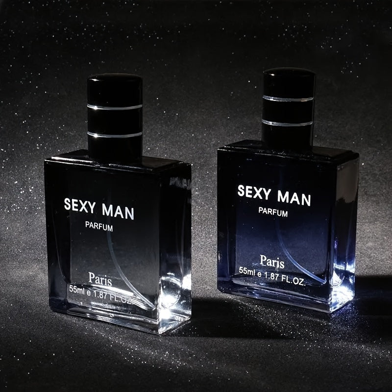 55ml Long-Lasting Eau De Parfum for Men - Refreshing Cologne Perfume with Seductive Scent, Perfect for Dating, Daily Life, and as a Thoughtful Christmas or Father's Day Gift for Him