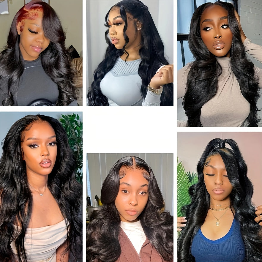 360 Lace Front Wigs Pre Plucked 150% Density Human Hair 360 HD Lace Frontal Wigs Body Wave Wig For Women With Baby Hair Natural Color (16-34 Inch, Natural Color)
