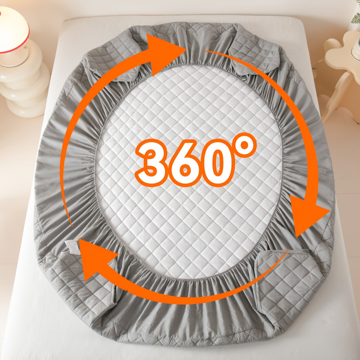 Layered Waterproof Mattress Protective Cover, (excluding Pillowcase)Soft And Comfortable Bedding Mattress Cover, Breathable Bed Sheet Mattress Protective Waterproof, Thickened Bed Cover Suitable for Bedrooms, Guest Rooms, Sin