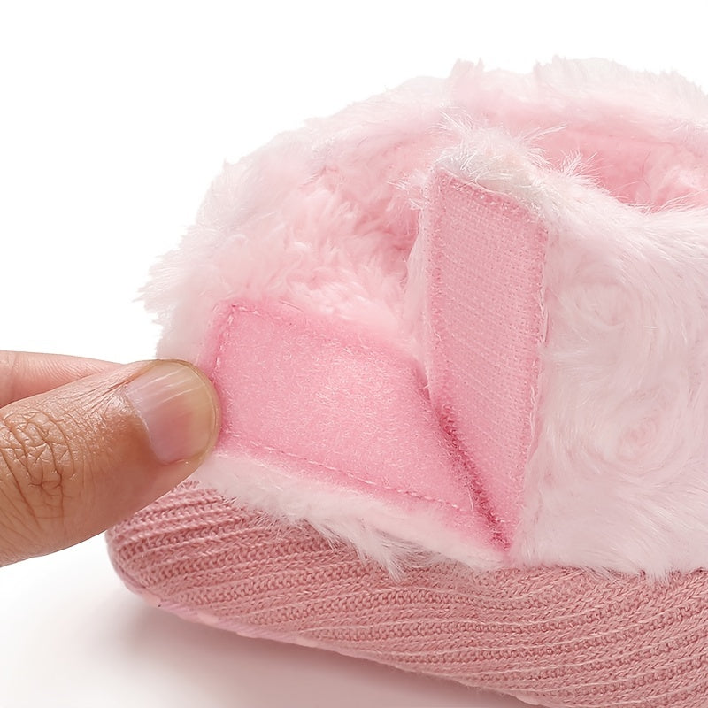 Toddler Baby Girl's Boots Plus High Top Slippers Indoor Shoes For Winter