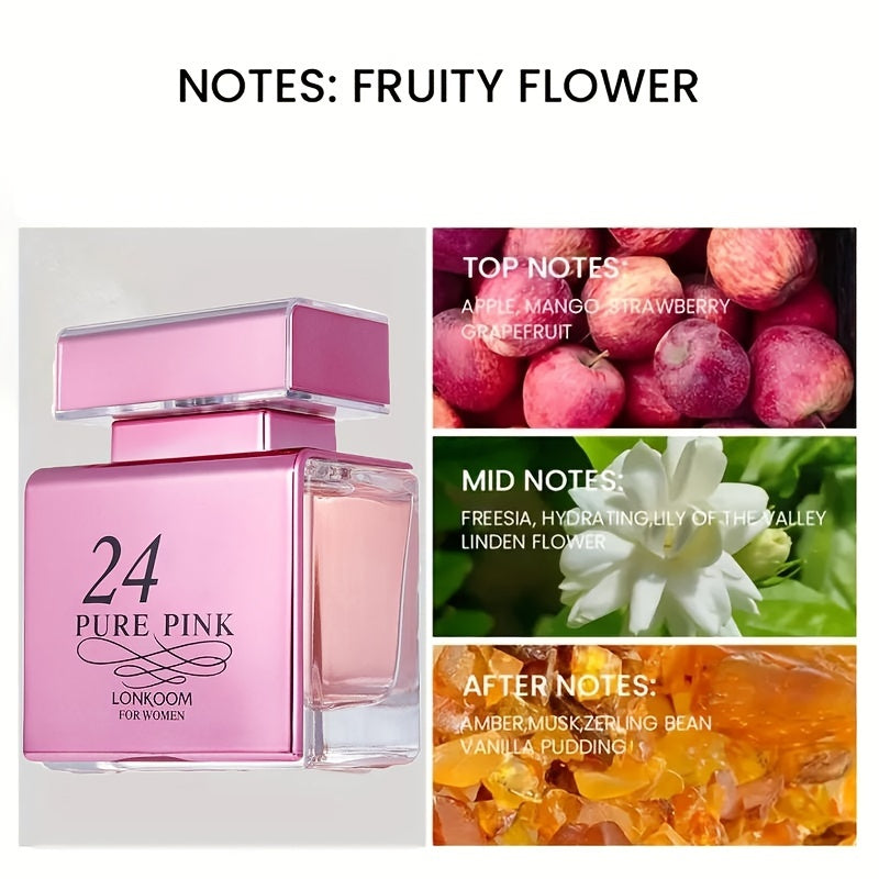 3.38oz Eau De Parfum Perfume For Women, Refreshing And Long Lasting Fragrance With Floral Fruity Notes, For Dating And Daily Life, A Perfect Gift For Her