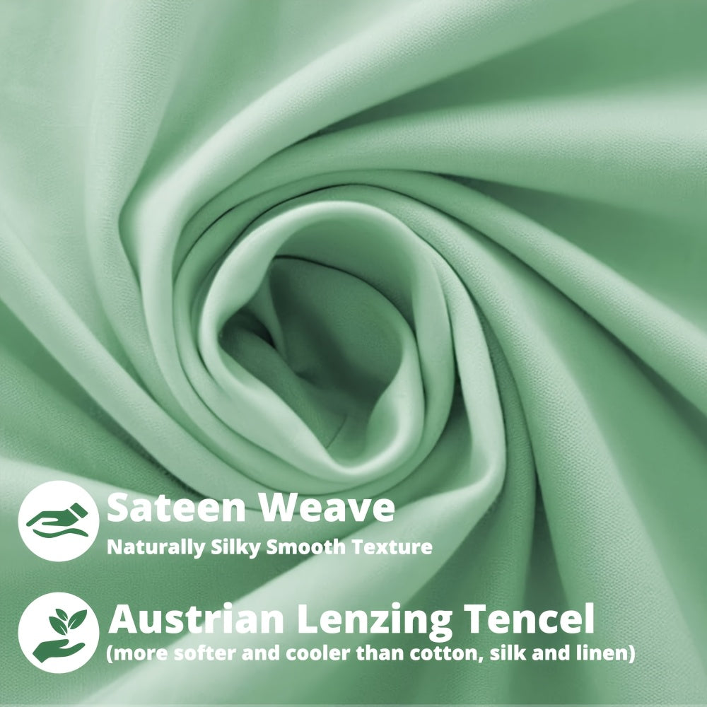 Ice Cooling Bed Sheet Set, Heat Relief 2000TC Luxury Sheets for Hot Sleepers, Moisture Wicking & Temperature Regulating, NightBreeze Luxe Cooling Sheet Sets