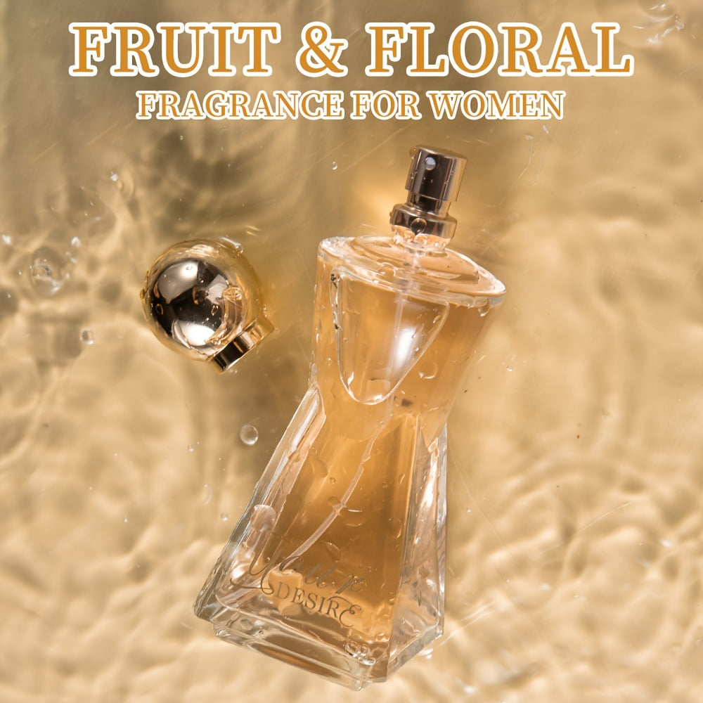 3.4fl Oz Luxurious Peach Blossom Eau De Parfum Spray - Long-Lasting, Seductive Fragrance with Mandarin Orange, Jasmine Notes - Perfect for Dating, Daily Life, Parties, Gift Giving, Romantic Occasions