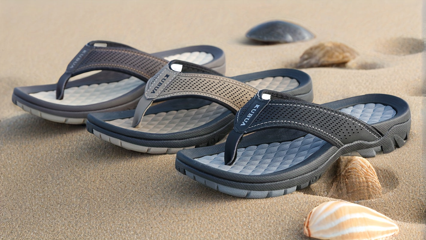 Mens Beach Flip Flops Water Sandals Outdoor Athletic Thong Sandal