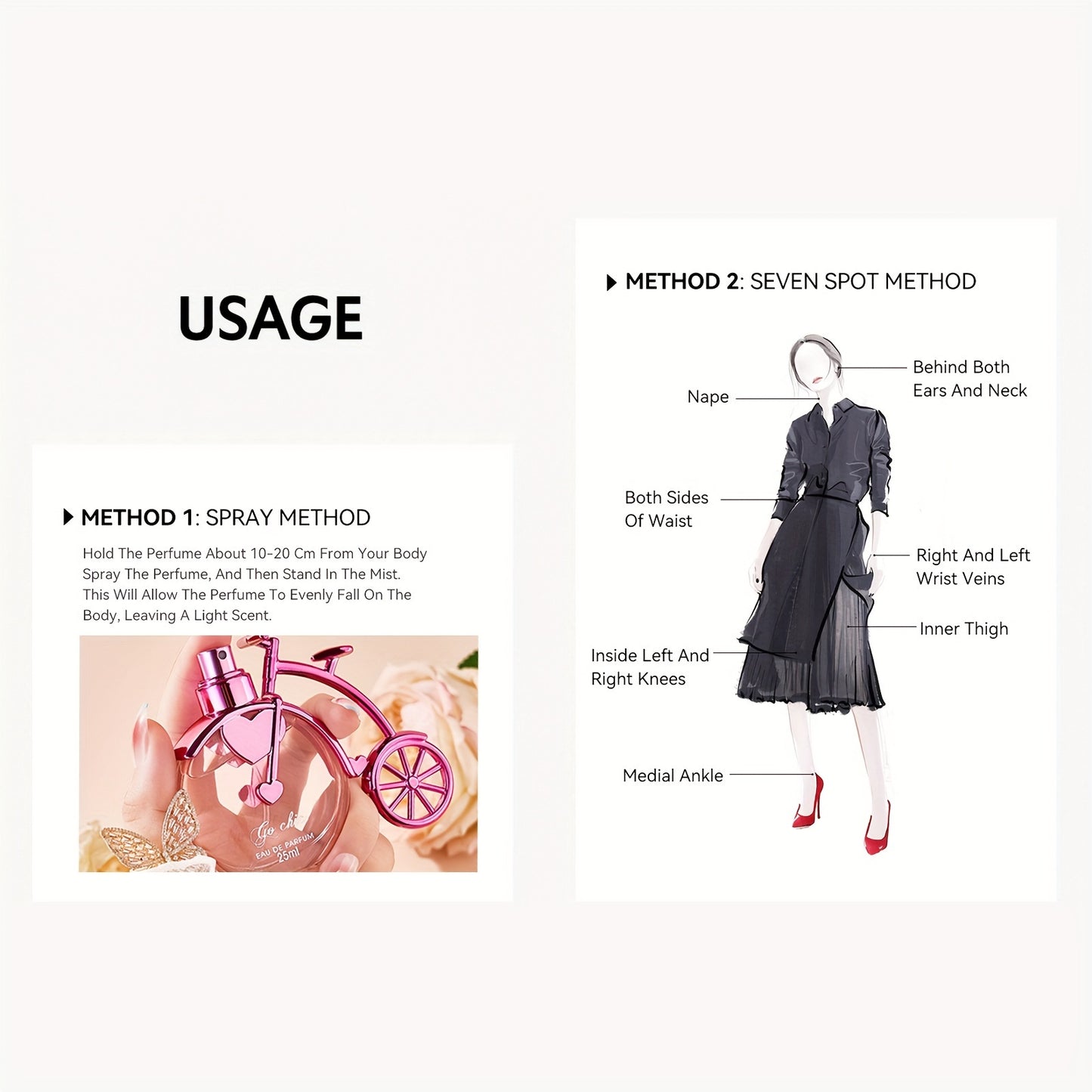 25ML Pink Intense Perfume Bike Styling Refreshing Oriental Floral Fragrance Parfum Spray with Gift Box Package Lasting and Charming Personal for Women