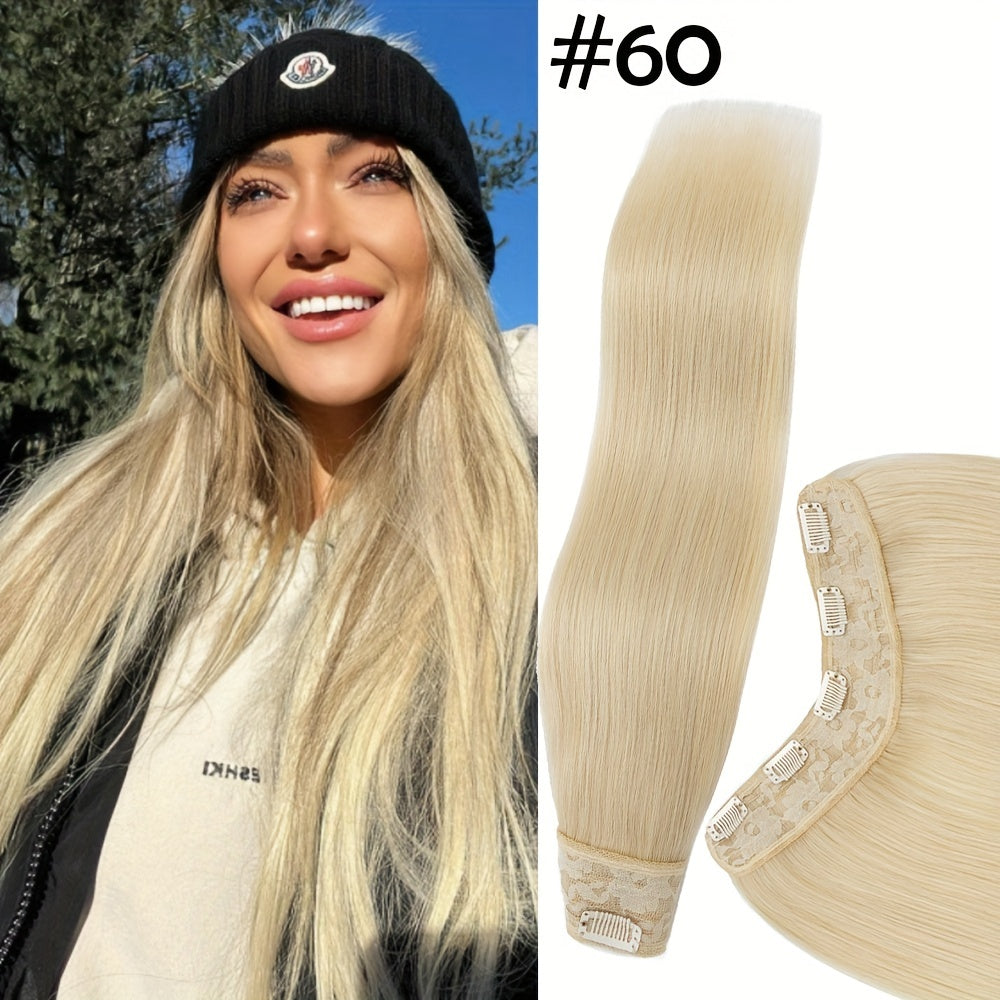 100% Human Hair V-Shap Clip In 100% Remy Human Hair Extensions One Piece 5 Clips Half Full Head 12in-22in Any Colors Hair Clips Hair Accessories